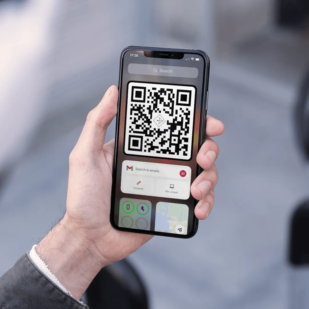 Share your card with Blinq Smartphone Widgets Blinq